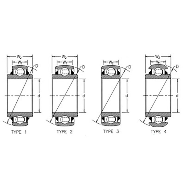 Aftermarket New Tractor Re-Lubri Fits CATable Spherical Disc Bearing Round Bearing SW A20649 - main